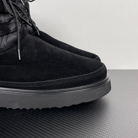 Unisex UGG Black Thick-Soled Lace-Up Snow Boots - Picture 2 of 7